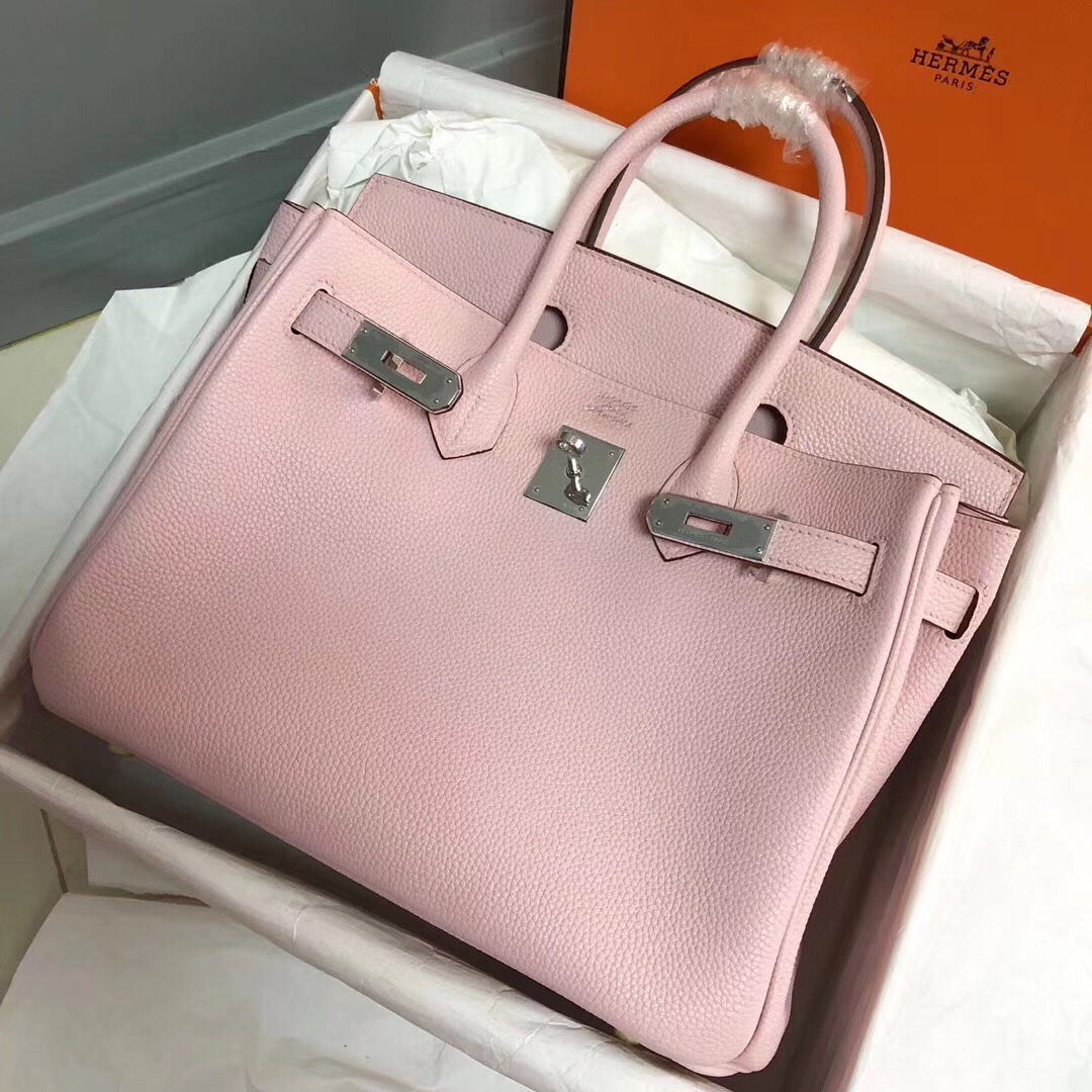 Hermes Birkin 30CM Togo Leather Handbag Pink